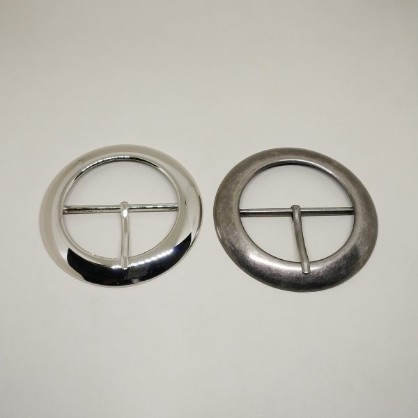 50mm (In-Belt Width) Big Round Circle Metal Middle Pin Buckle