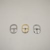 18mm (In-Belt Width) Oval Round Metal Middle Pin Buckle for Bag