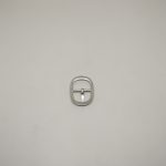18mm (In-Belt Width) Oval Round Metal Middle Pin Buckle for Bag