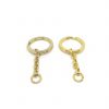 22mm (In-Belt Width) Metal Spring Key Ring set with Small chain