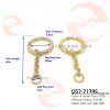 22mm (In-Belt Width) Metal Spring Key Ring set with Small chain