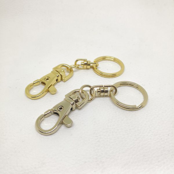 20mm (In-Belt Width) Metal Key Ring Gift with Snap Hook