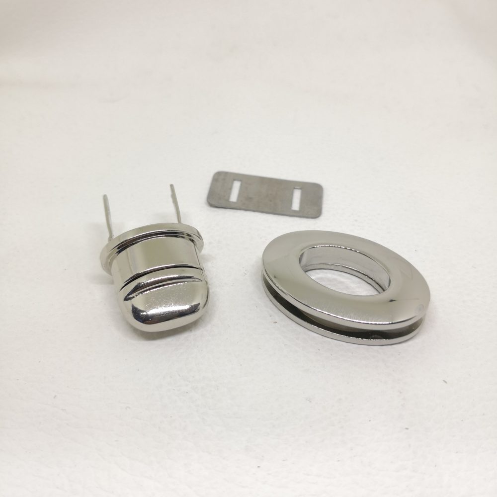 37mm Zinc Alloy Metal Oval Round Turn Lock