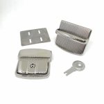43mm (In-Belt Width) Zinc Alloy Metal Push Snap Lock for Men Bag / Leather-Made / Business Bag / D.I.Y Use