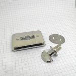 60mm (In-Belt Width) 4-Corner Elegant Rectangular Turn Twist Lock for Handbag / Leather-Made / D.I.Y. Use