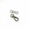 8mm (In-Belt Width) Simple ‧ Small ‧ Slim Zinc Alloy Metal Snap Dog Hook for DIY Key Chain / Handbag Accessories