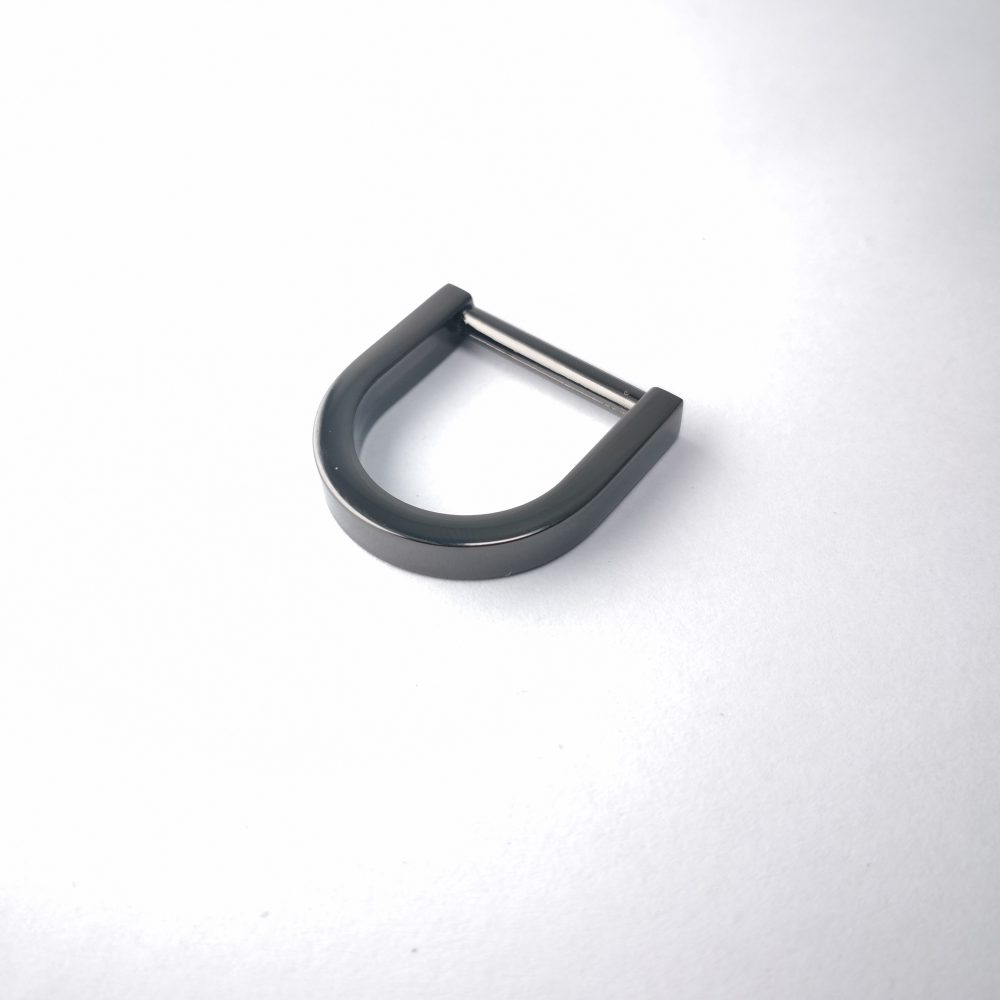 20mm (In-Belt Width) Flat Modern Metal D Ring for Handbag / Fashion / Garment Use