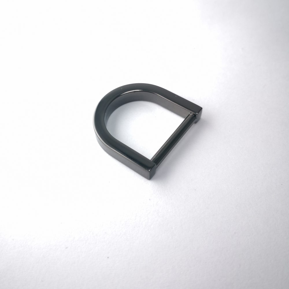 20mm (In-Belt Width) Flat Modern Metal D Ring for Handbag / Fashion / Garment Use