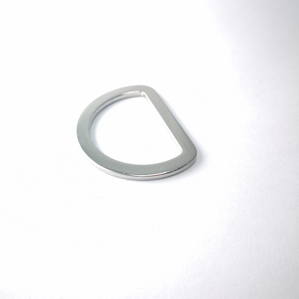 30mm (In-Belt Width) Flat Metal D Ring for Handbag / Fashion / Garment Use
