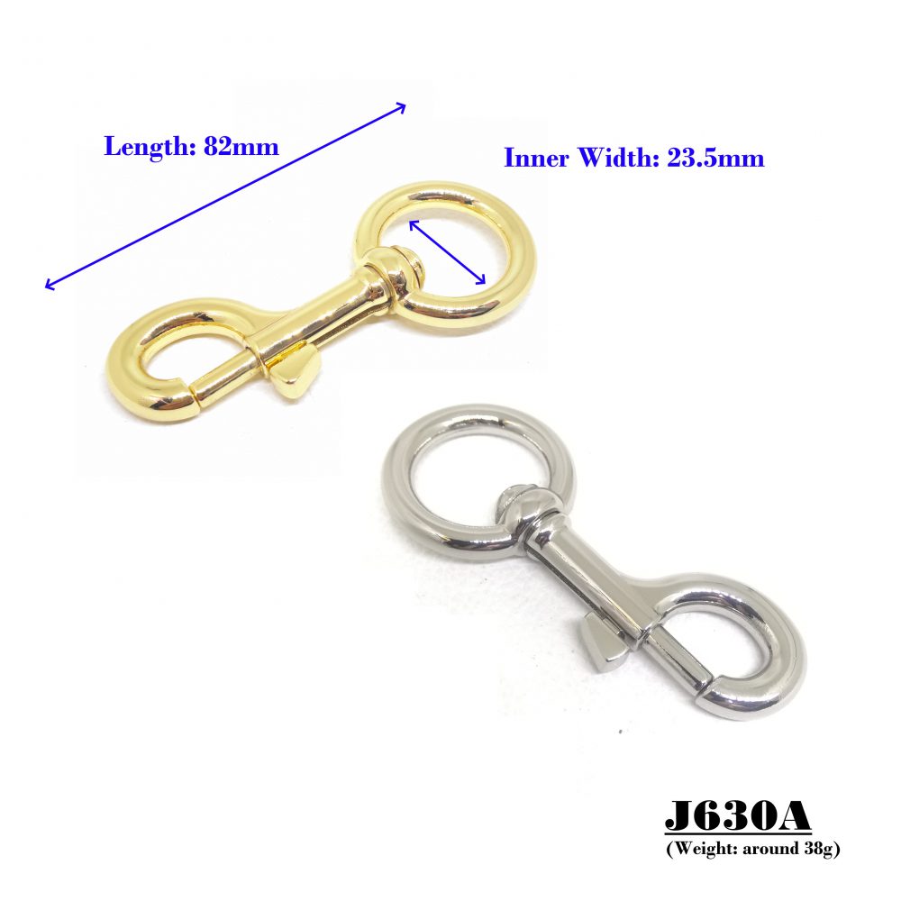 23mm (In-Belt Width) Strong Metal Zinc Alloy Dog Collar Snap Hook