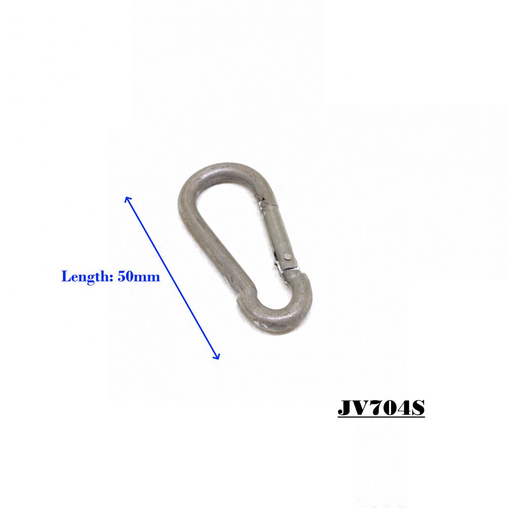 50mm (Long) Metal Iron Dog Collar Snap Hook Carabiner