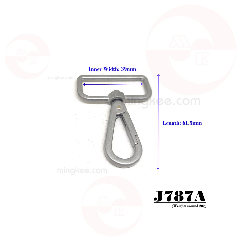 39mm (In-Belt Width) Zinc Alloy Snap Dog Hook Clasp (For Leather Bag Handbag / Pet Metal Accessories Use)