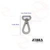 19mm (In-Belt Width) Zinc Alloy Snap Dog Hook Clasp (For Leather Bag Handbag / Pet Metal Accessories Use)