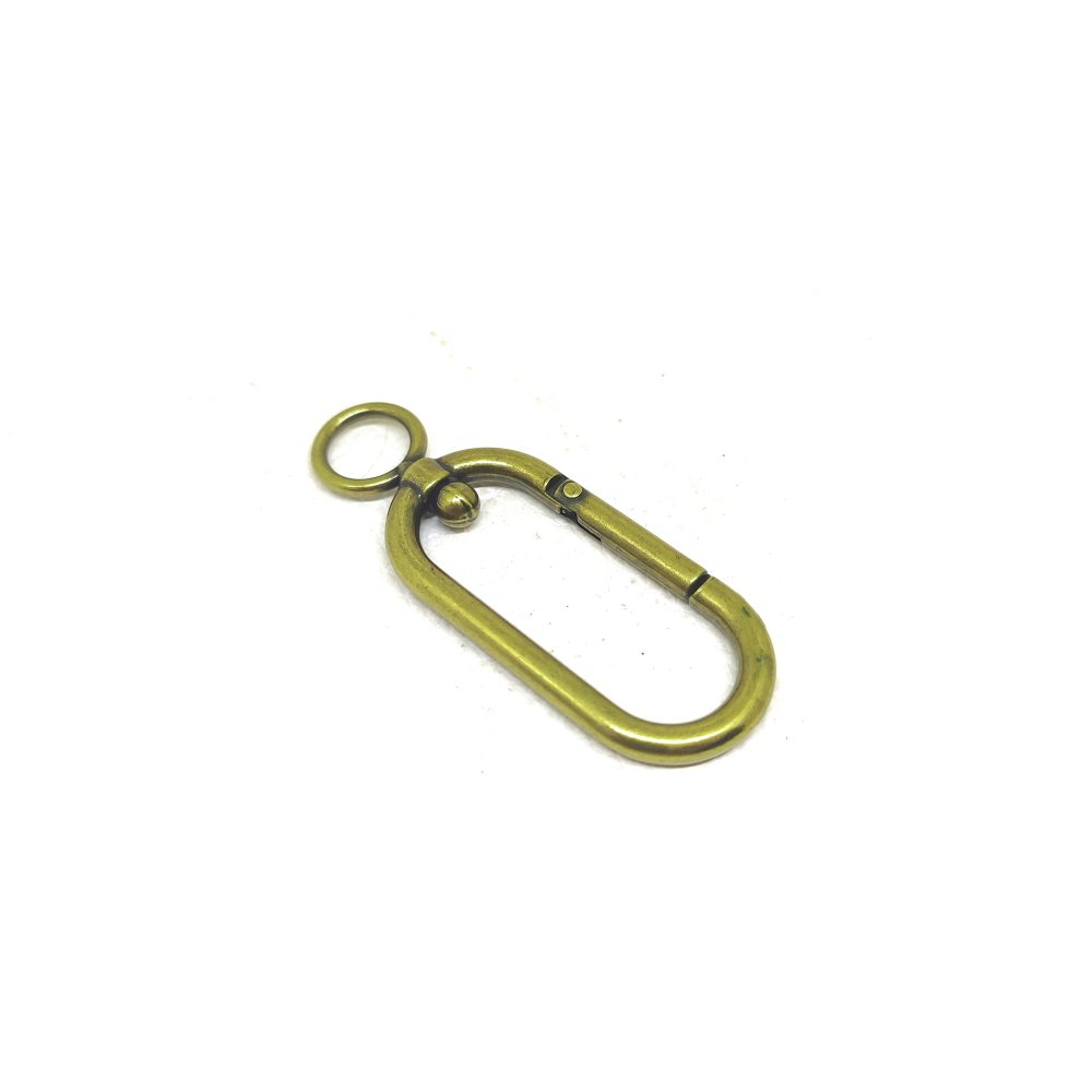 10mm (In-Belt Width) Oval Around Metal Snap Dog Hook Clasp