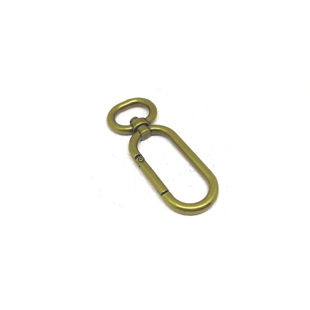 16mm (In-Belt Width) Oval Around Metal Snap Dog Hook Clasp