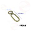 16mm (In-Belt Width) Oval Around Metal Snap Dog Hook Clasp