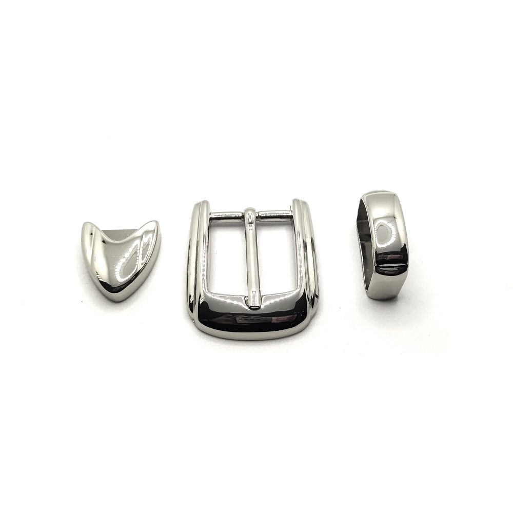 25mm (In-Belt Width) Zinc Alloy Metal Belt Pin Buckle (3 pcs in a set)