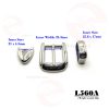 25mm (In-Belt Width) Zinc Alloy Metal Belt Pin Buckle (3 pcs in a set)