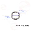 12.70mm x 2.95mm (In-Belt Width x Wire Thickness) Little Iron Ring