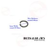 12.70mm x 2.03mm (In-Belt Width x Wire Thickness) Little Iron Ring