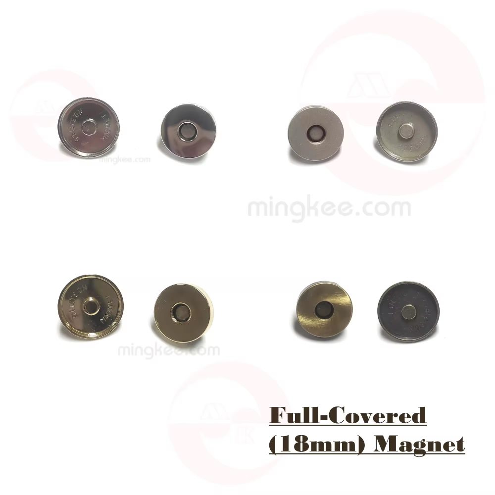 18mm Full-Covered Magnetic Button Magnet Closure - Strong Magnetic Force