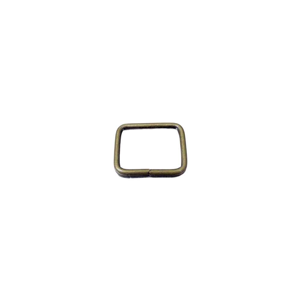 19mm (In-Belt Width) Brass Square Rectangular Wire Buckle for Bag / D.I.Y. / Leather-Made Item use