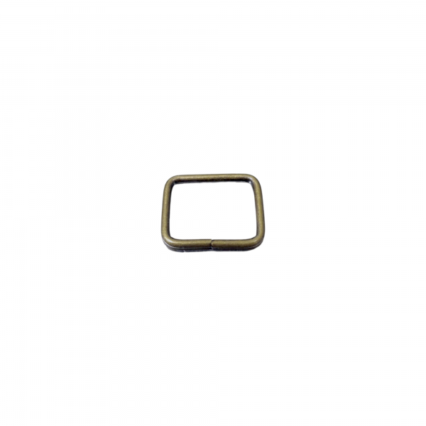 19mm (In-Belt Width) Brass Square Rectangular Wire Buckle for Bag / D.I.Y. / Leather-Made Item use
