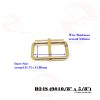 31mm (In-Belt Width) Metal Rectangular Rolling Pin Buckle for Belt / Bag / Leather Good Use