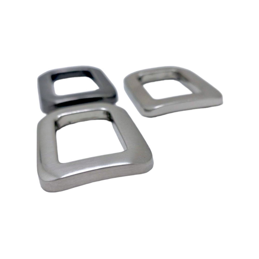 28mm (In-Belt Width) Zinc Alloy Square Rectangular Flat Buckle for Bag / D.I.Y. / Leather-Made Item use