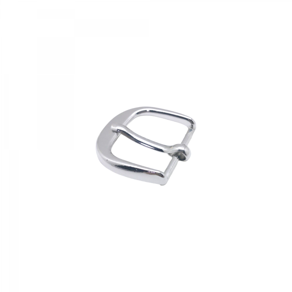 22mm (In-Belt Width) Metal Curved Round Pin Buckle for Belt / Handbag / Purse Use