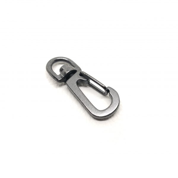 9mm (In-Belt Width) Small Metal Snap Dog Hook with Wire O-Opening