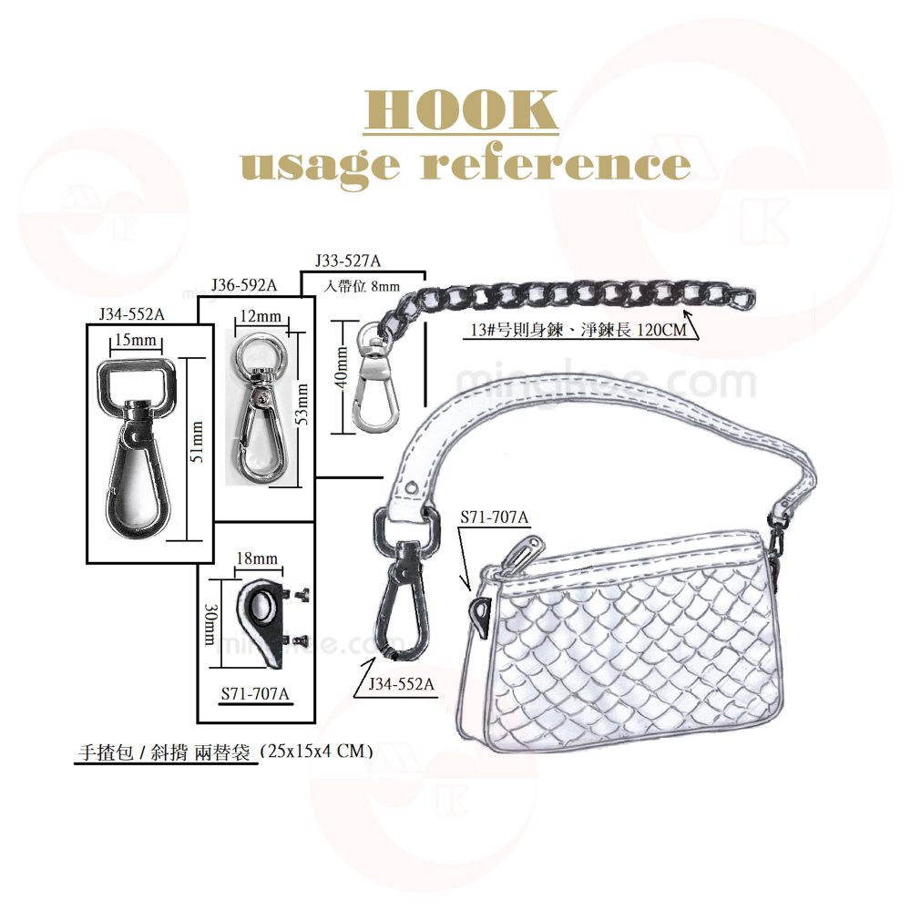 金屬快掛鉤 快扣 金屬鉤 金屬快掛勾 金屬勾 Metal Snap Hook Snap Hook Spring Snap Hook