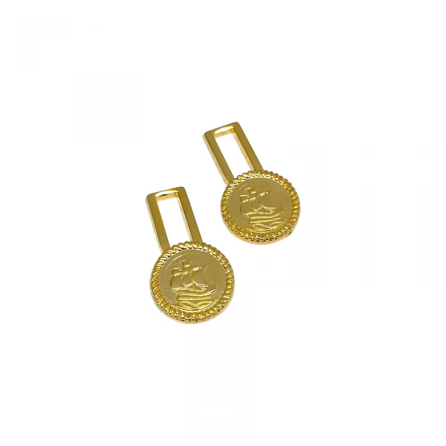 Zipper Puller-Round Boat Logo
