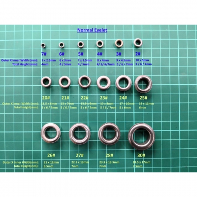 Zoom in Normal Eyelet(2-7#, 20-30#)_Scale