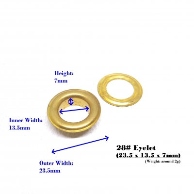 Zoom in 28#Eyelet(23.5 x 13.5 x 7mm)_scale