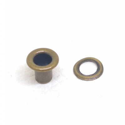 Zoom in 4# Eyelet (8x4x7mm)_Rg Anti-Brass (NF)+Anti-ACid Lacuquer_close