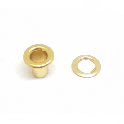 Zoom in 4# Eyelet (8x4x7mm)_Rg Brass (NF)+Anti-ACid Lacuquer_close