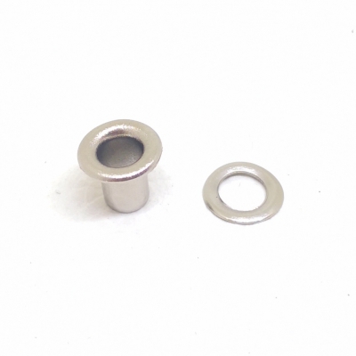 4# Eyelet (8x4x7mm)_Rg Nickel (NF)+Anti-Acid Lacquer_close