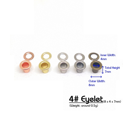 Zoom in 4# Eyelet (8x4x7mm)_scale