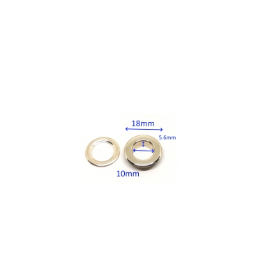 Zoom in 24#Flat Eyelet(18x5.6x10mm)Hg Imitation Gold (NF)_scale