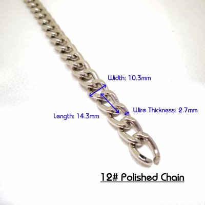 12#Polished Chain(2.7x14.3x10.3mm) Hg Nickel_scale